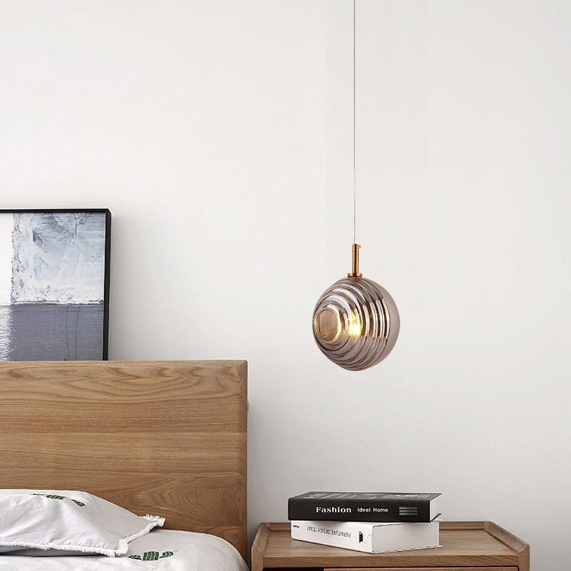 Glass Pendant Light Creative Decorative Glass Globe Loft