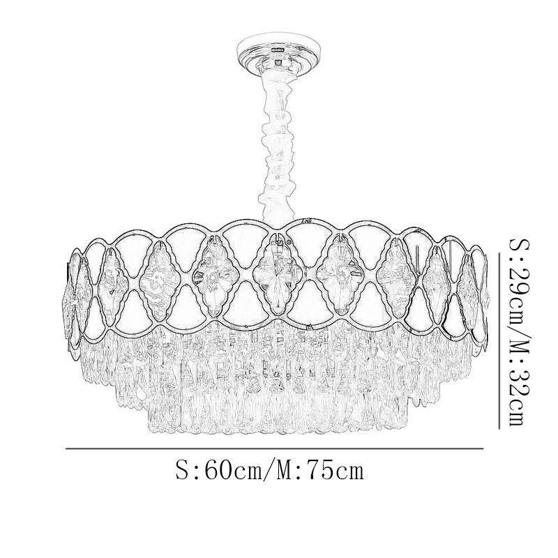 Crystal Pendant Light Modern Lacy Ceiling Light Fixtures