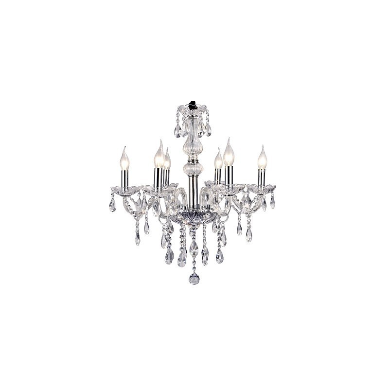 Modern Contemporary Electroplated Metal Chandelier