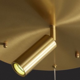 Pendant Light Acrylic Ring Light Fixture with Spotlight