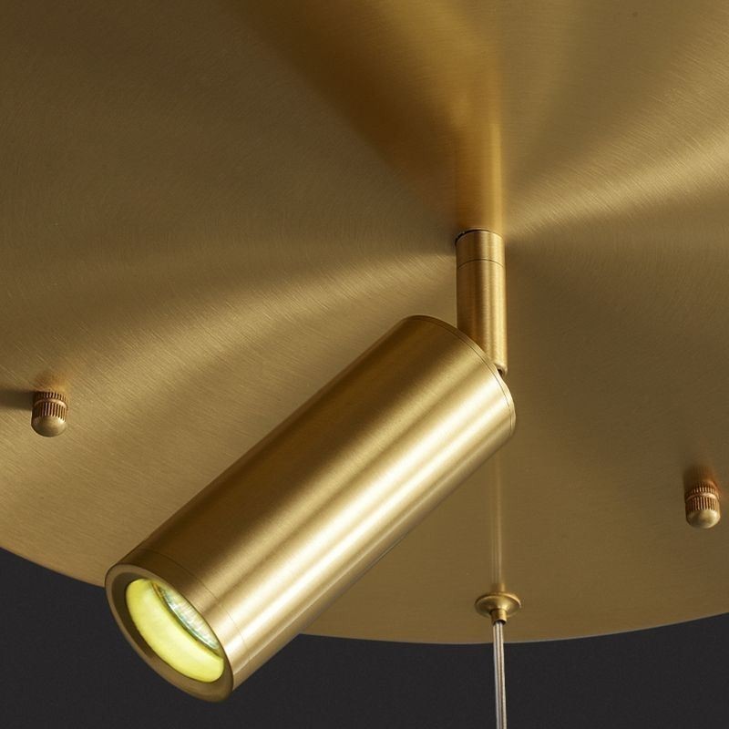 Pendant Light Acrylic Ring Light Fixture with Spotlight