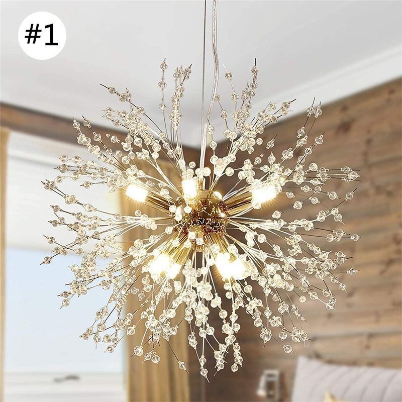 Firework Chandelier 8 Lights Dandelion Pendant Light