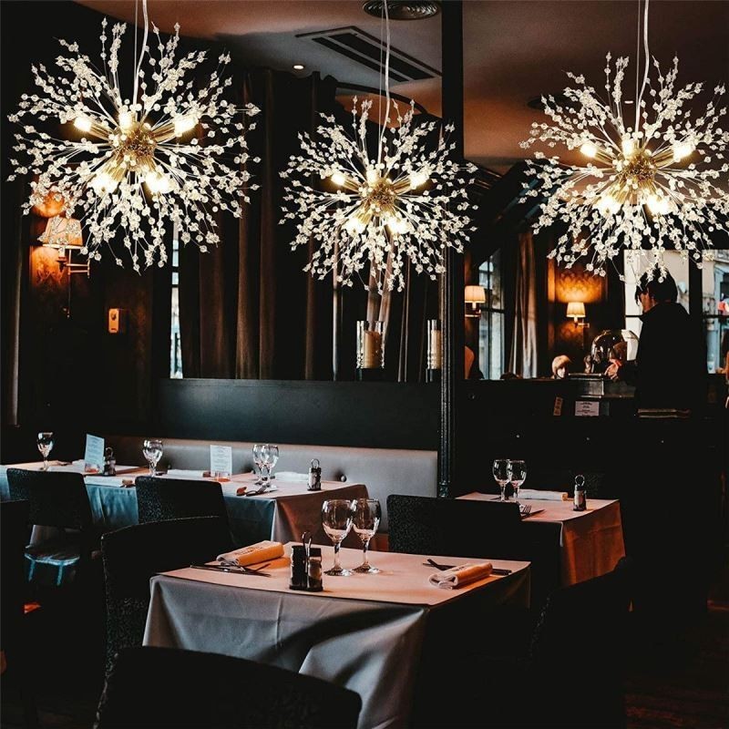 Firework Chandelier 8 Lights Dandelion Pendant Light