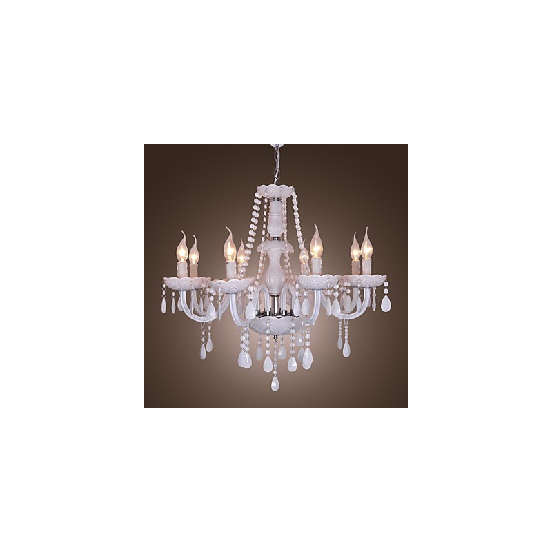 Rustic Lodge Crystal Electroplated Crystal Chandelier