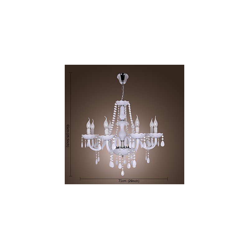 Rustic Lodge Crystal Electroplated Crystal Chandelier