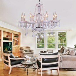 Rustic Lodge Crystal Electroplated Crystal Chandelier