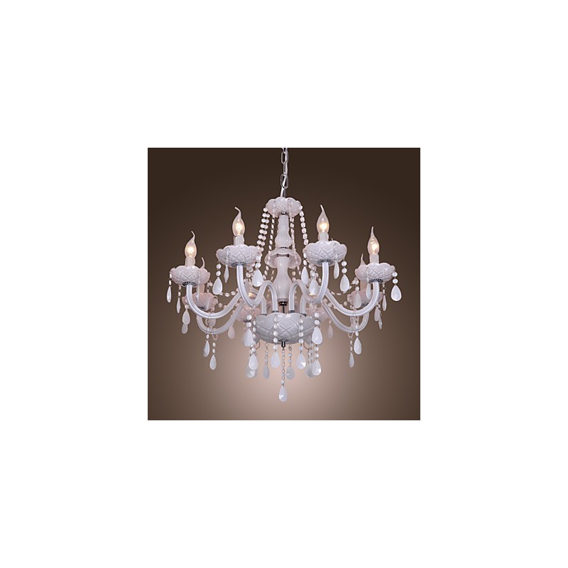 Rustic Lodge Crystal Electroplated Crystal Chandelier