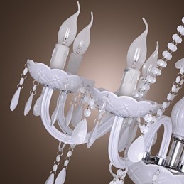 Rustic Lodge Crystal Electroplated Crystal Chandelier