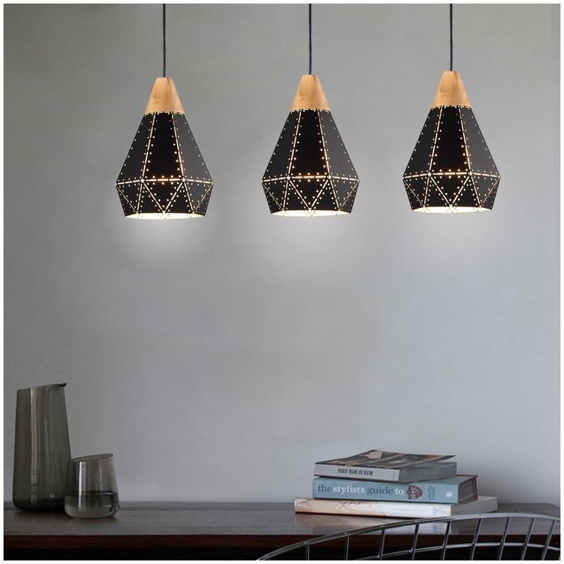 Industrial Retro Vintage Hanging Light Hollow Lampshade
