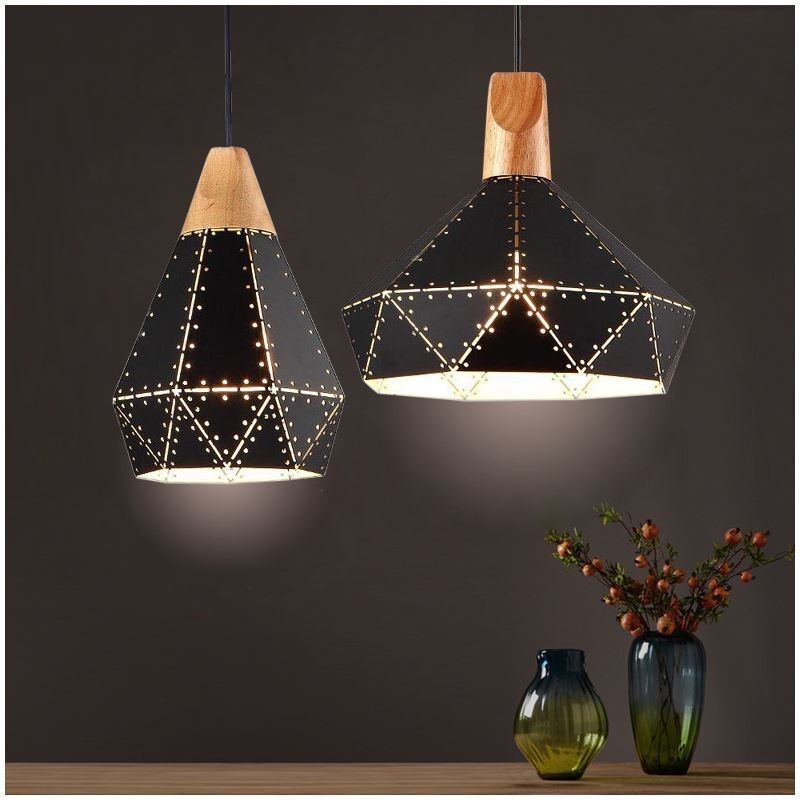 Industrial Retro Vintage Hanging Light Hollow Lampshade