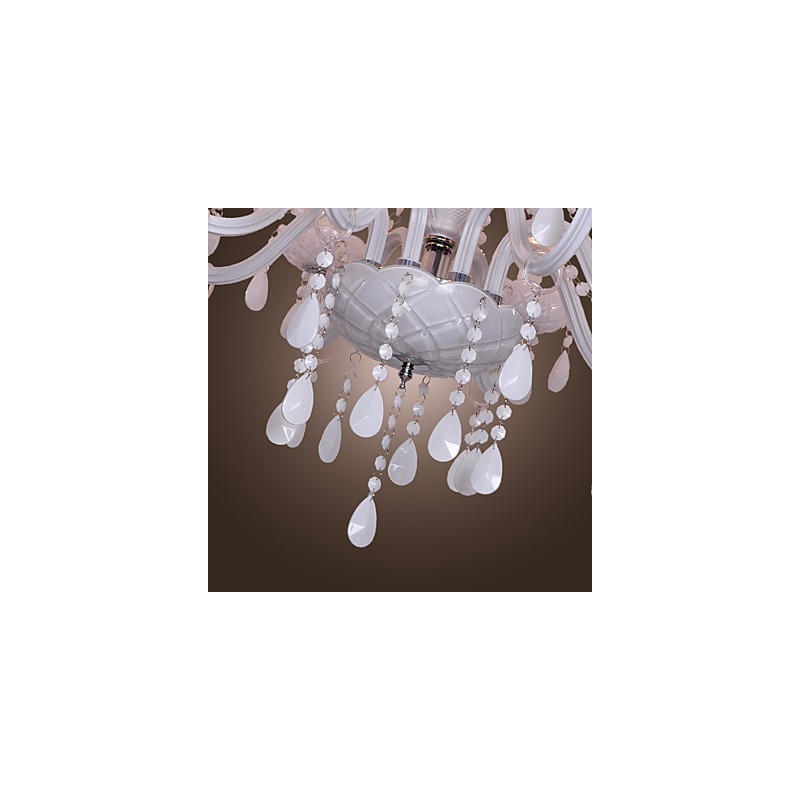 Rustic Lodge Crystal Electroplated Crystal Chandelier