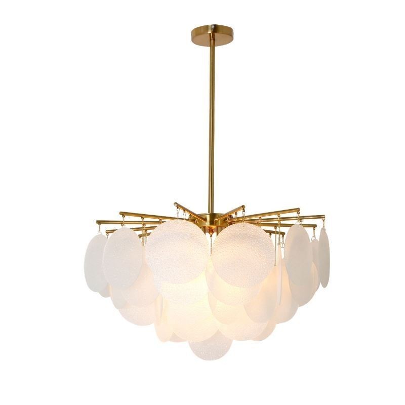 Modern 6 Light Hanging Light Pendant Light With Glass Shape