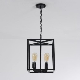 Modern Simple Pendant Light Iron Cage Hanging Lamp