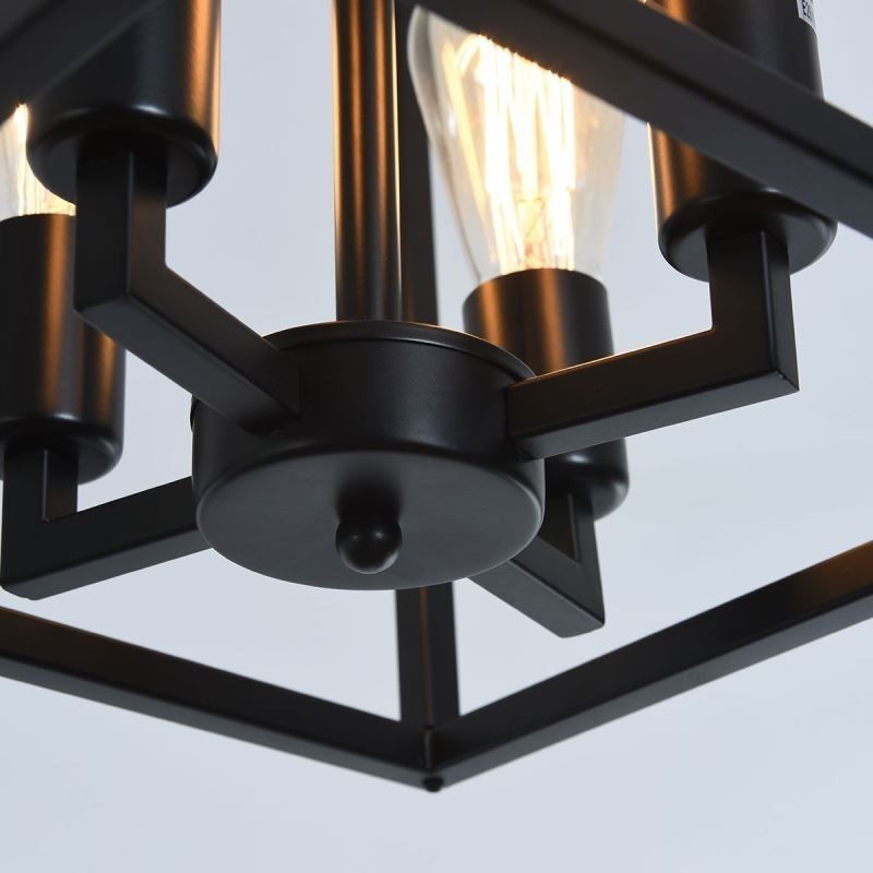 Modern Simple Pendant Light Iron Cage Hanging Lamp