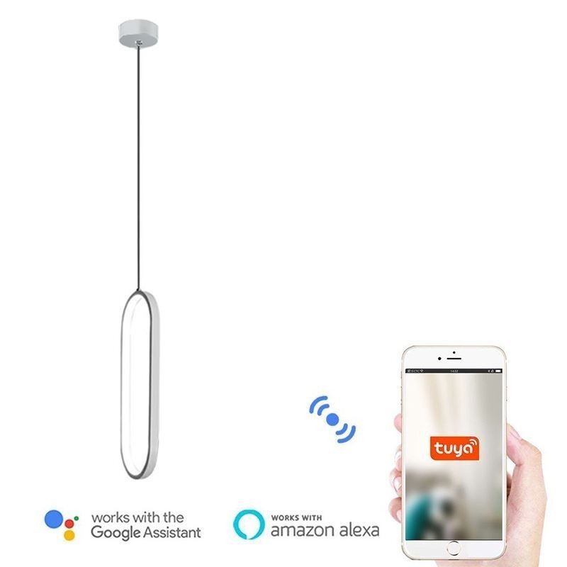 Oval Pendant Light Acrylic Decorative Light Fixture