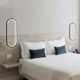 Oval Pendant Light Acrylic Decorative Light Fixture