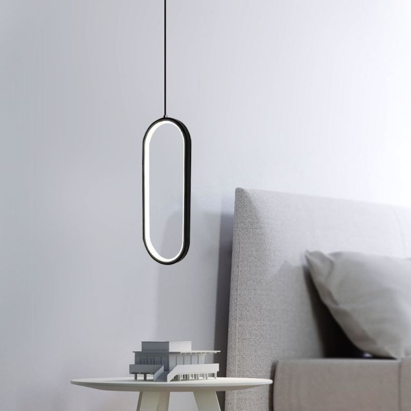 Oval Pendant Light Acrylic Decorative Light Fixture