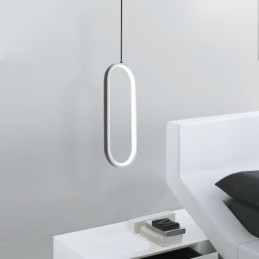 Oval Pendant Light Acrylic Decorative Light Fixture