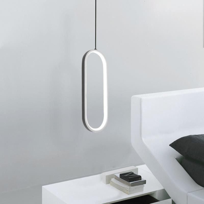 Oval Pendant Light Acrylic Decorative Light Fixture