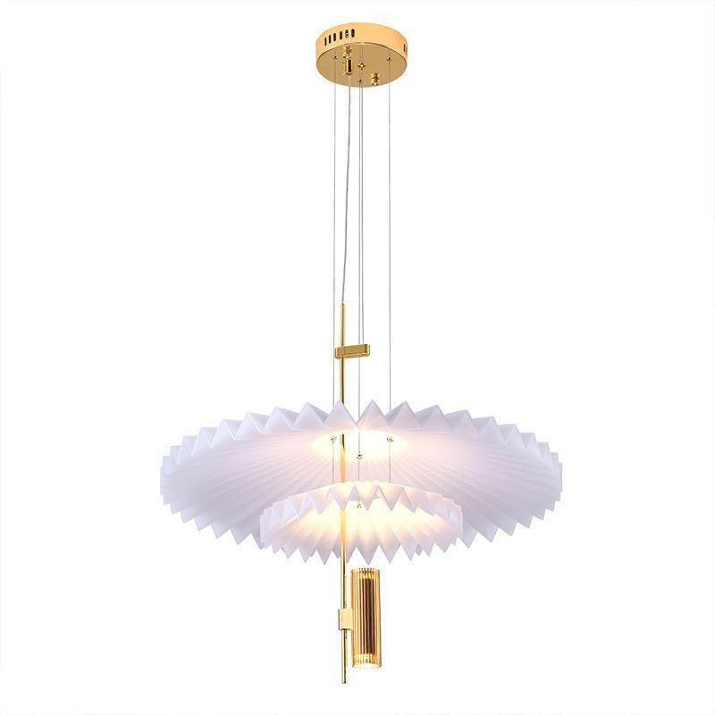 Modern Pleated Pendant Light Acrylic Decorative Lighting