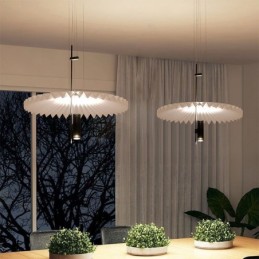 Modern Pleated Pendant Light Acrylic Decorative Lighting
