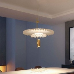 Modern Pleated Pendant Light Acrylic Decorative Lighting