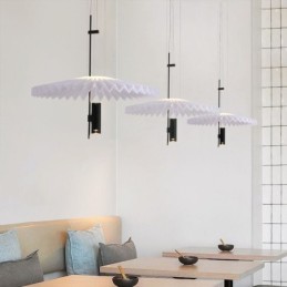 Modern Pleated Pendant Light Acrylic Decorative Lighting