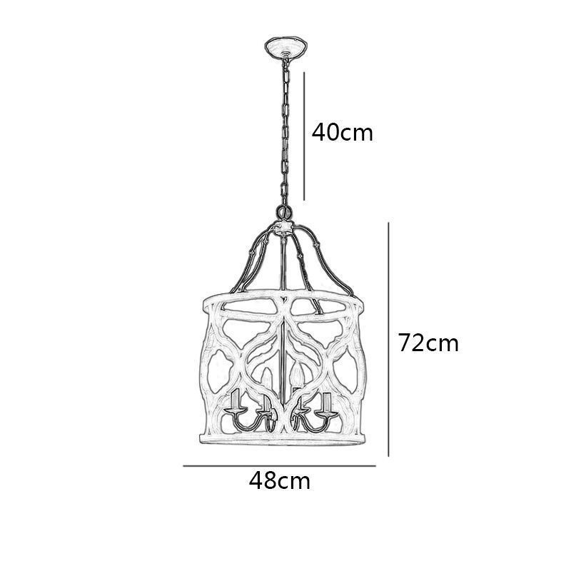 Vintage Style 4 Light Lantern Pendant Light