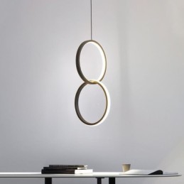 Mimimalist Double Ring Pendant Light