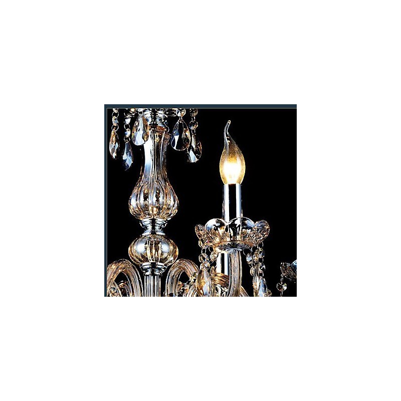 Modern Contemporary Traditional Classic Vintage Crystal Electroplated Glass Chandelier