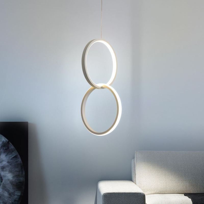 Mimimalist Double Ring Pendant Light