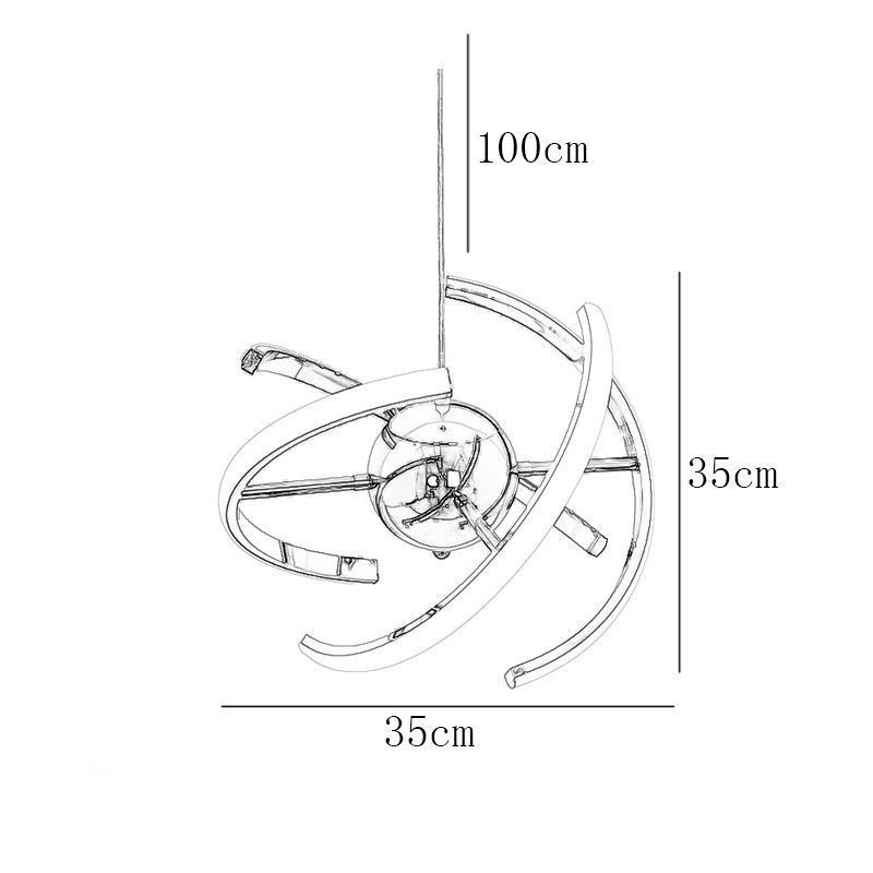 Swivel Globe Pendant Light Decorative Ceiling Lamp