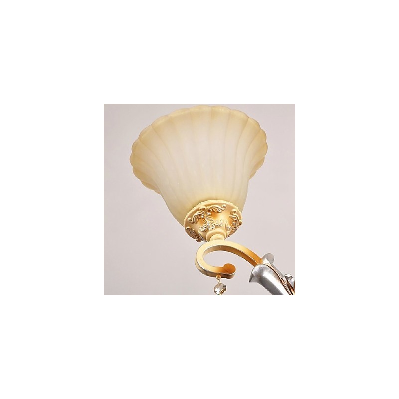 Traditional Classic Crystal Painting Chandelier