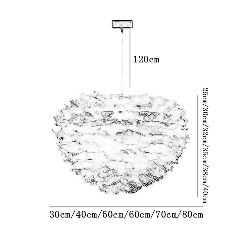 Pretty Feather Decorative Pendant Light Fixture