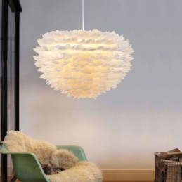 Pretty Feather Decorative Pendant Light Fixture