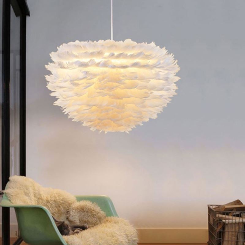 Pretty Feather Decorative Pendant Light Fixture