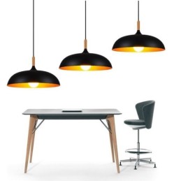 Modern Pendant Light Minimalist Decorative Light Fixture Black White