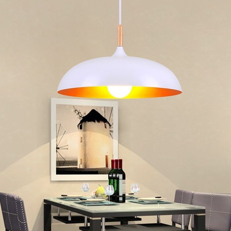 Modern Pendant Light Minimalist Decorative Light Fixture Black White