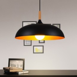 Modern Pendant Light Minimalist Decorative Light Fixture Black White