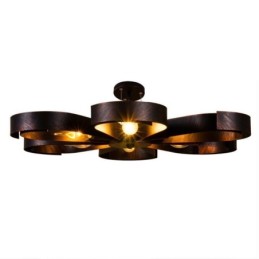 Modern Vintage Ceiling Light Iron Flower Shaped Pendant Light