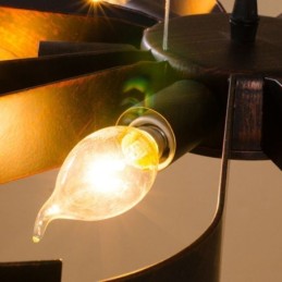 Modern Vintage Ceiling Light Iron Flower Shaped Pendant Light