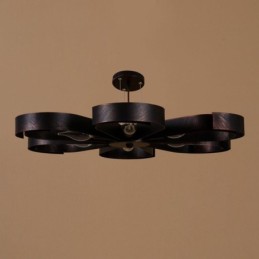 Modern Vintage Ceiling Light Iron Flower Shaped Pendant Light