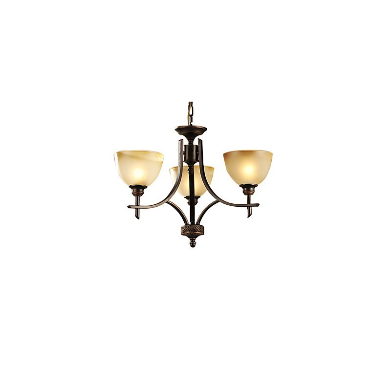 Elegant Chandelier with 3 Lights in Warm Light