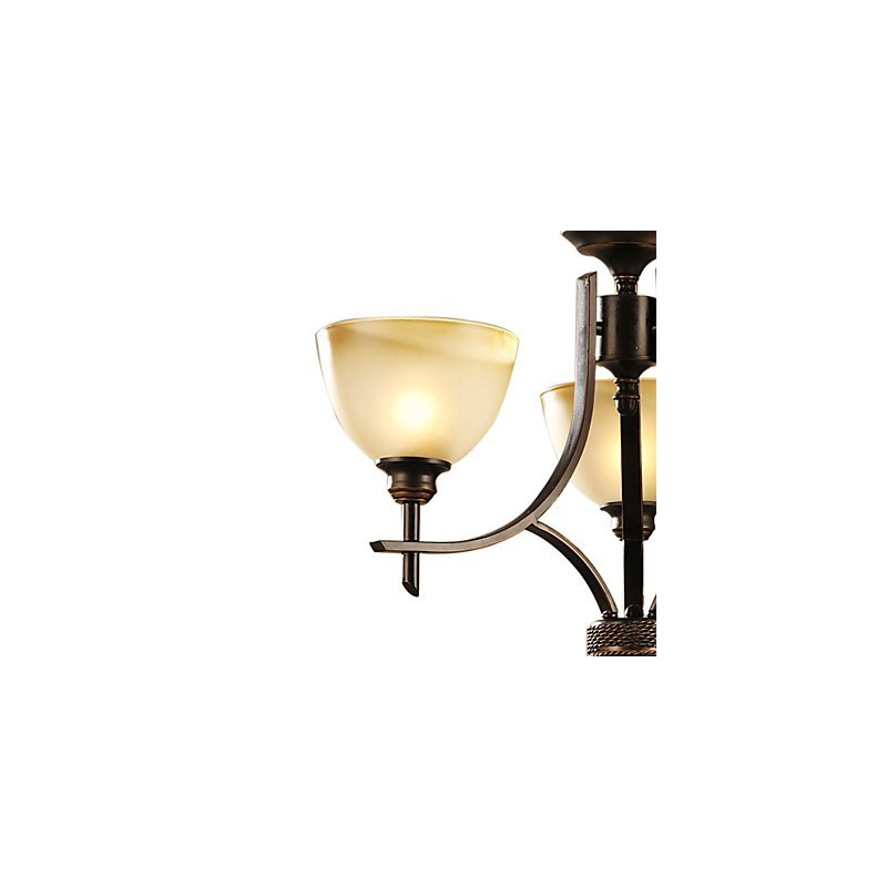 Elegant Chandelier with 3 Lights in Warm Light