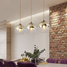 Creative Iron+Glass Globe Pendant Light Decorative Lighting