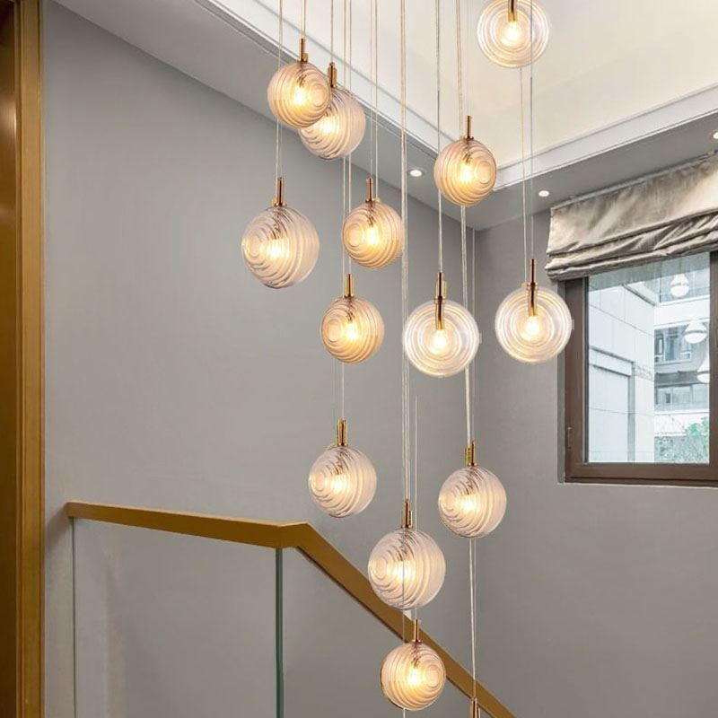 Glass Pendant Light Creative Decorative Glass Globe Loft