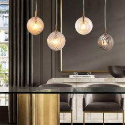 Glass Pendant Light Creative Decorative Glass Globe Loft