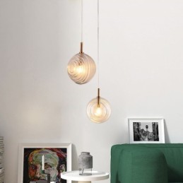 Glass Pendant Light Creative Decorative Glass Globe Loft