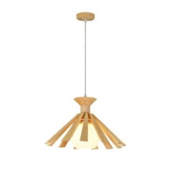 Simple Style Wood Pendant Light Fixture