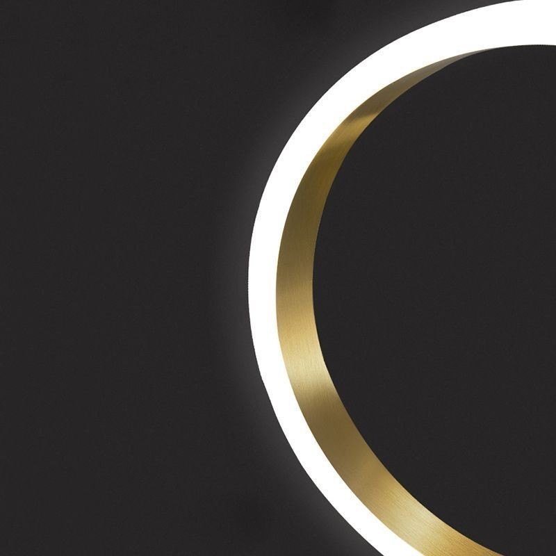 Pendant Light Brass Rings Decorative Light Fixture